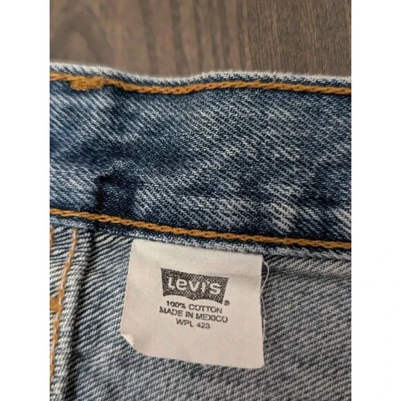 Vintage Levis 501 Jeans Mens 38x32 Straight Leg Denim Blue Medium Wash 90s